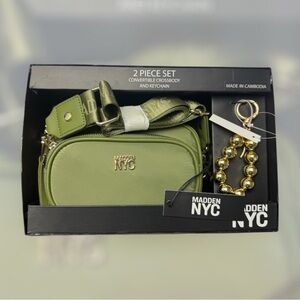 Madden NYC Green Crossbody Bag Set
